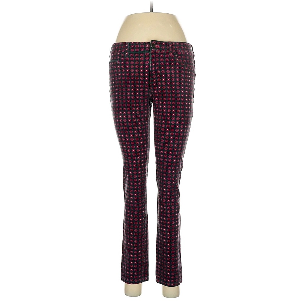Anthropologie Pilcro and the Letterpress Green Pink Corduroy pants Size 29 waist
